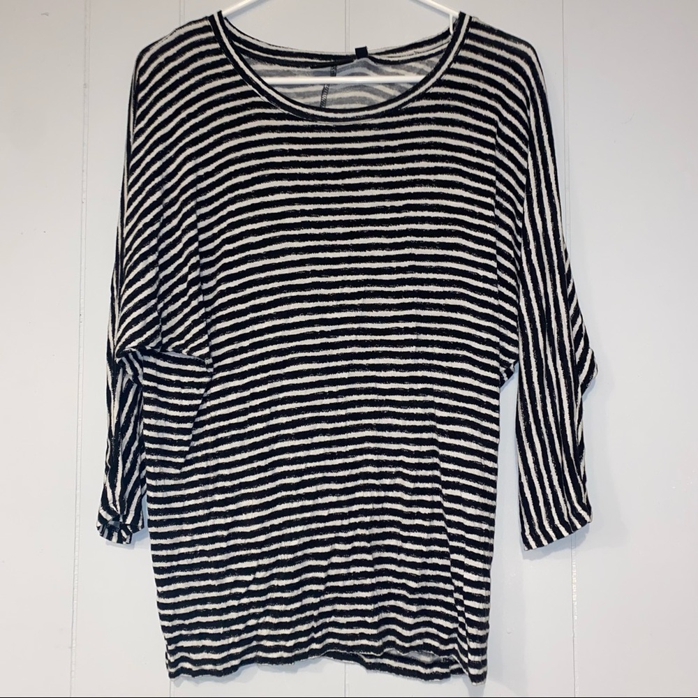 Black and White Striped Shirt